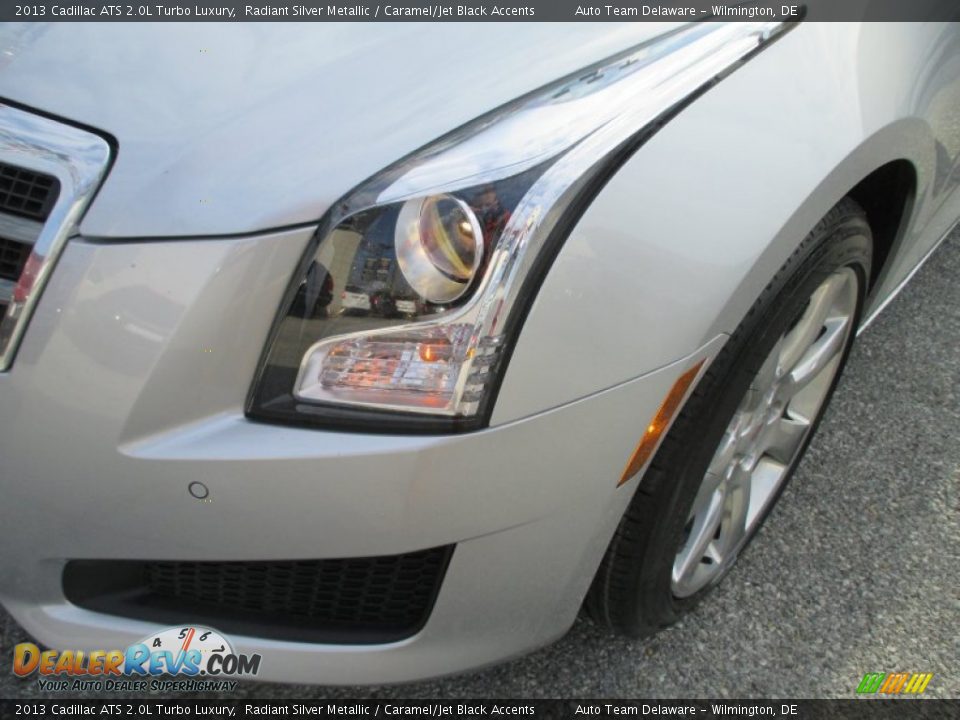 2013 Cadillac ATS 2.0L Turbo Luxury Radiant Silver Metallic / Caramel/Jet Black Accents Photo #23