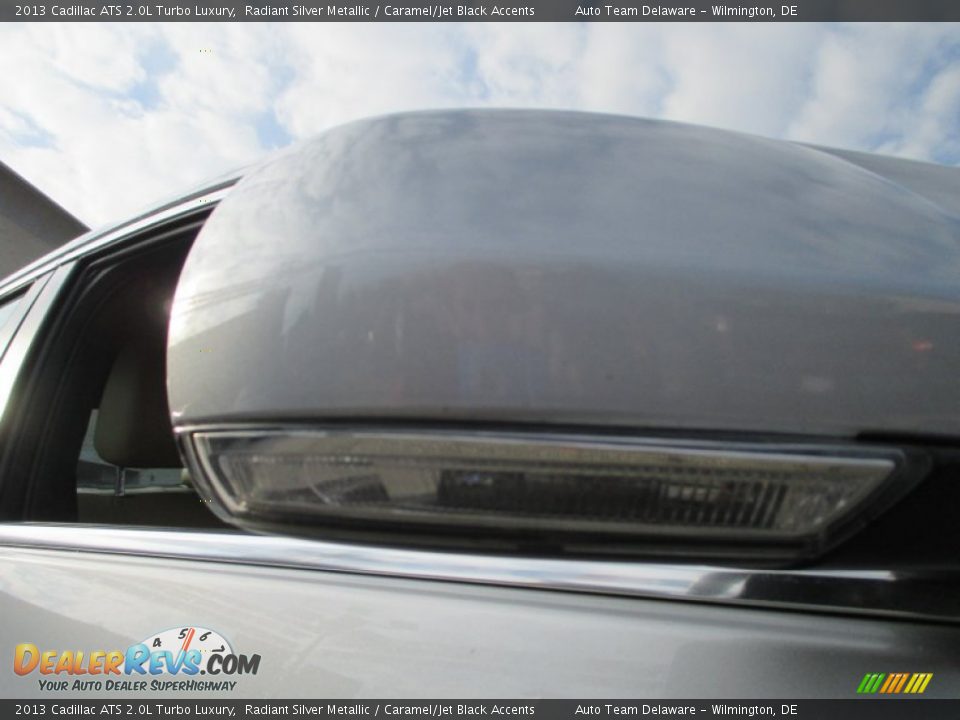 2013 Cadillac ATS 2.0L Turbo Luxury Radiant Silver Metallic / Caramel/Jet Black Accents Photo #25