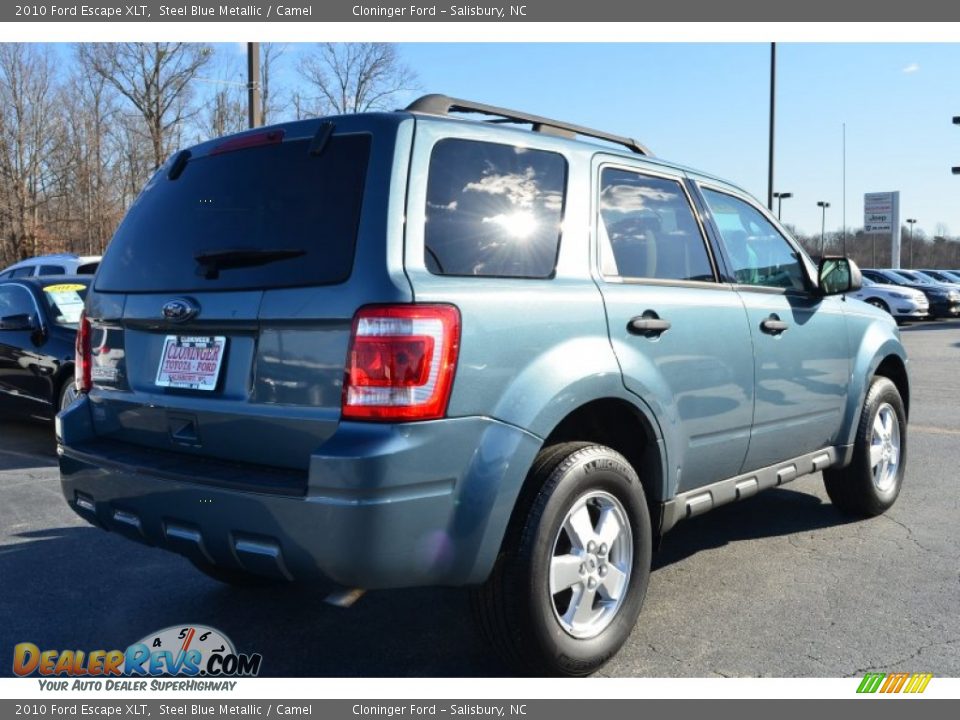 2010 Ford Escape XLT Steel Blue Metallic / Camel Photo #4