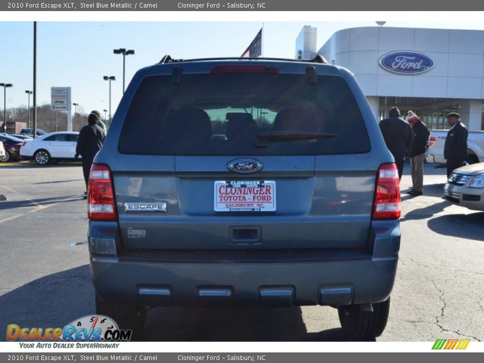 2010 Ford Escape XLT Steel Blue Metallic / Camel Photo #5