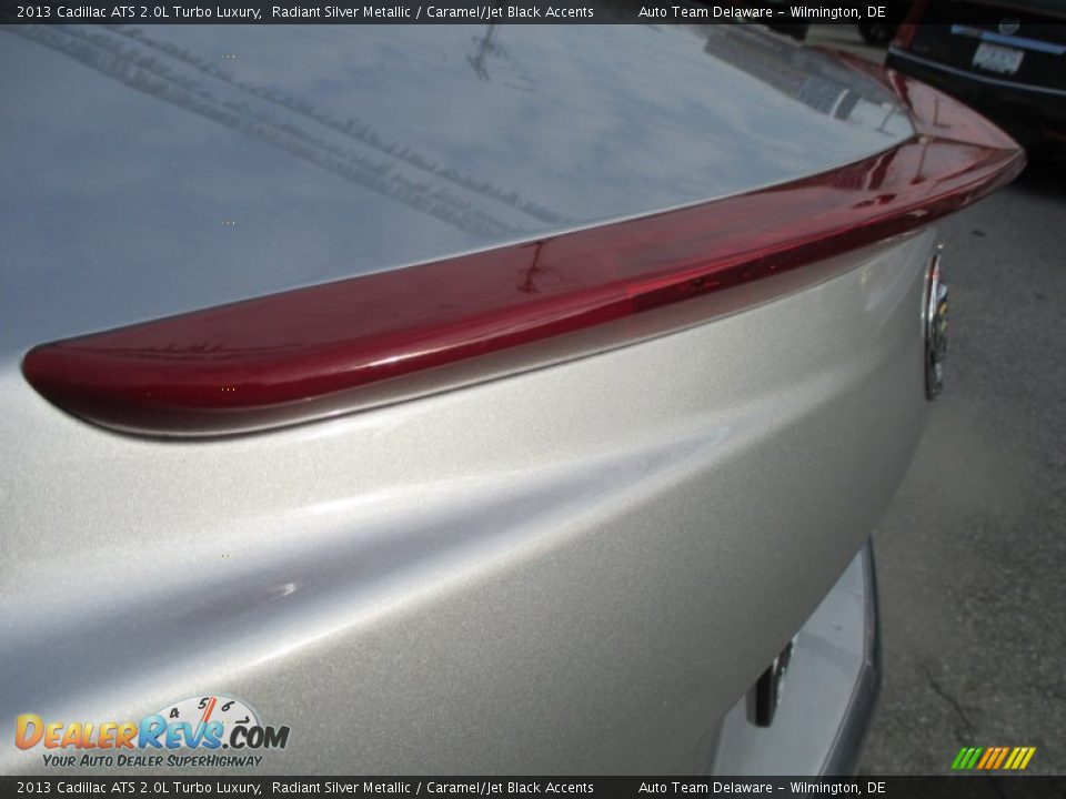 2013 Cadillac ATS 2.0L Turbo Luxury Radiant Silver Metallic / Caramel/Jet Black Accents Photo #29