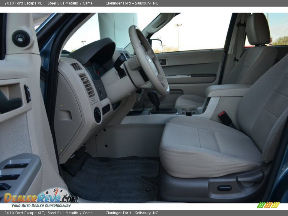 2010 Ford Escape XLT Steel Blue Metallic / Camel Photo #9