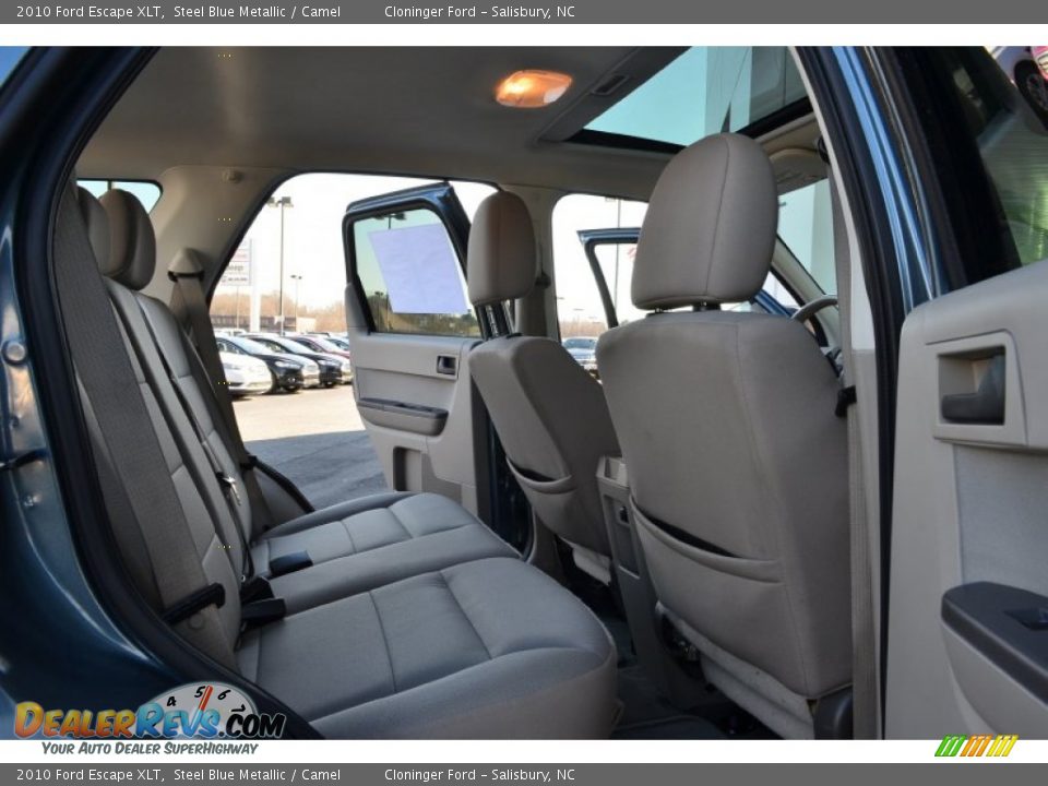 2010 Ford Escape XLT Steel Blue Metallic / Camel Photo #12