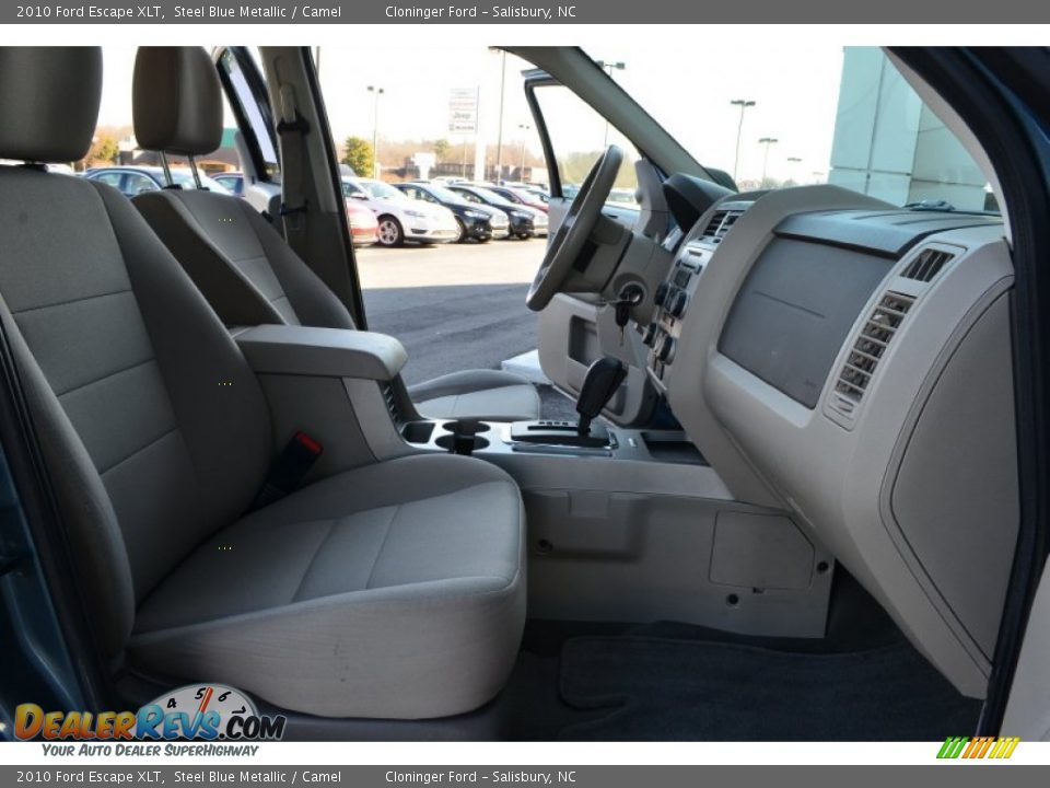 2010 Ford Escape XLT Steel Blue Metallic / Camel Photo #13