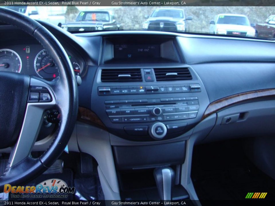 2011 Honda Accord EX-L Sedan Royal Blue Pearl / Gray Photo #14