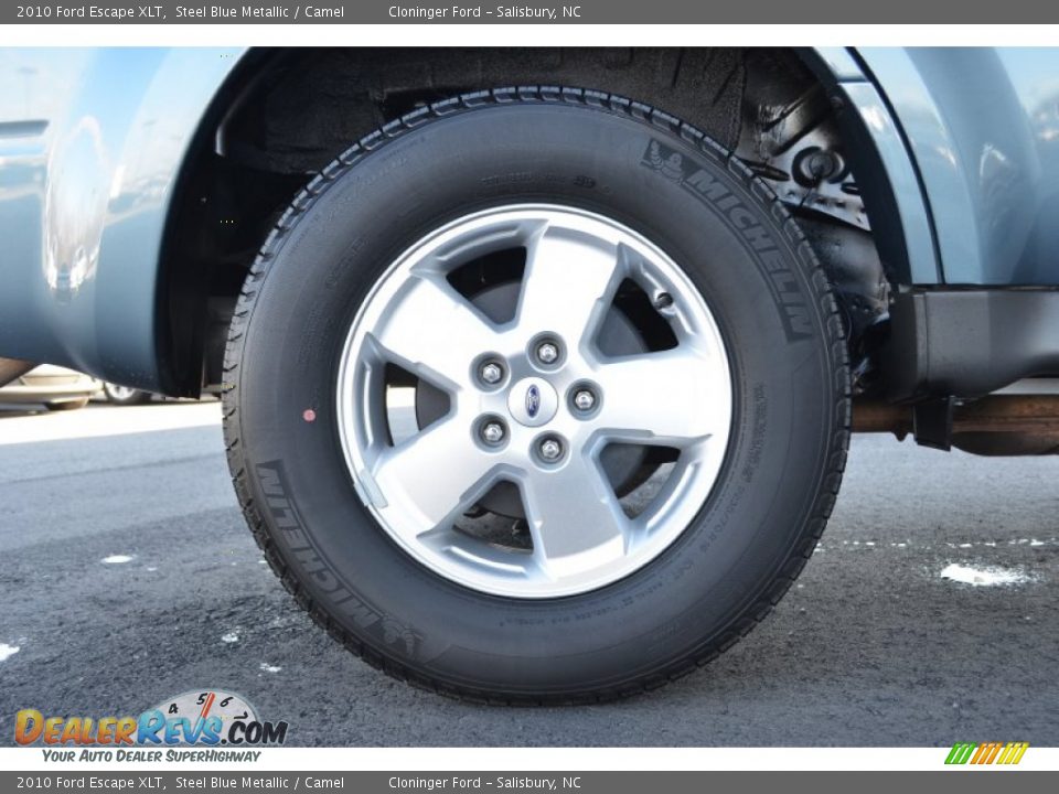 2010 Ford Escape XLT Steel Blue Metallic / Camel Photo #17