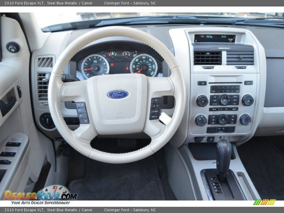 2010 Ford Escape XLT Steel Blue Metallic / Camel Photo #18