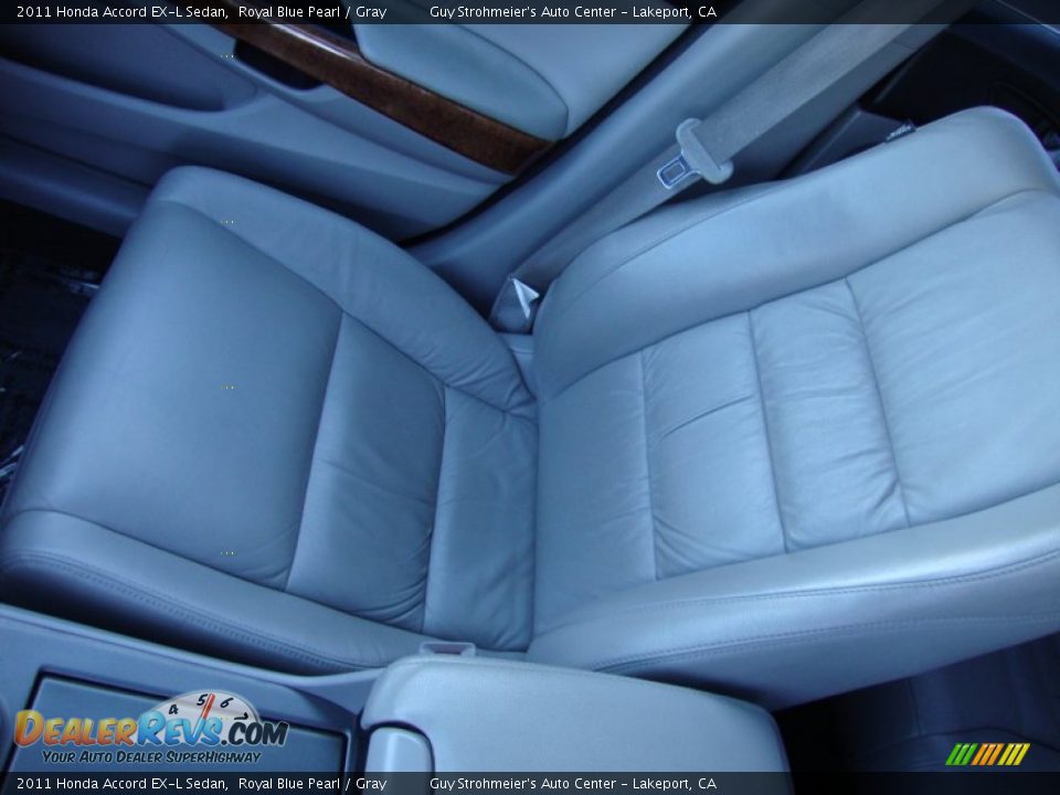 2011 Honda Accord EX-L Sedan Royal Blue Pearl / Gray Photo #17