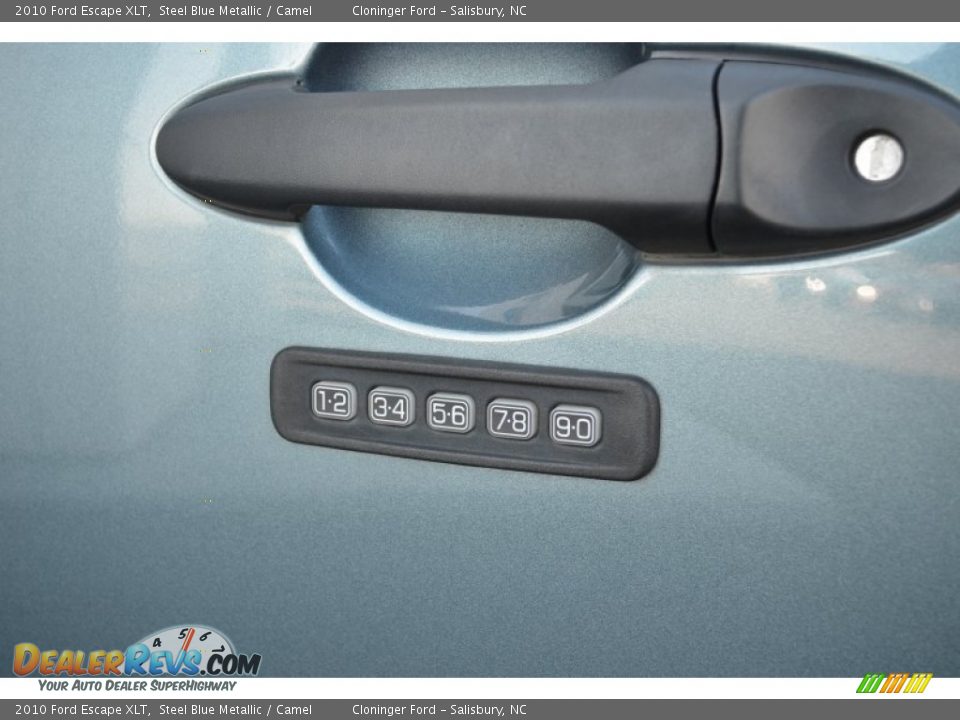 2010 Ford Escape XLT Steel Blue Metallic / Camel Photo #19