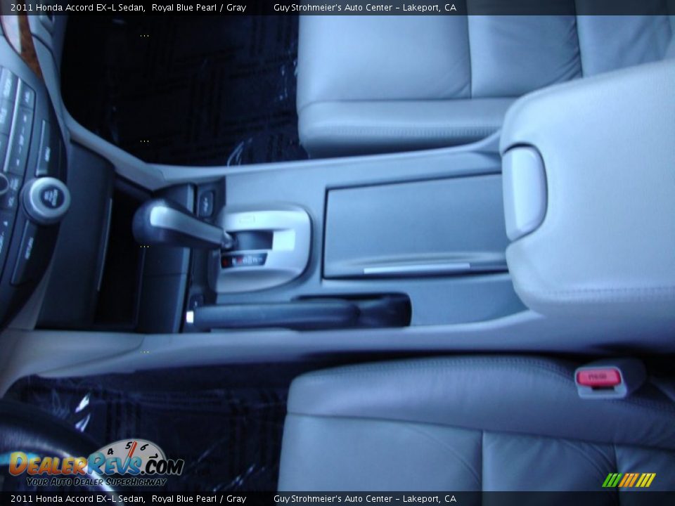 2011 Honda Accord EX-L Sedan Royal Blue Pearl / Gray Photo #18