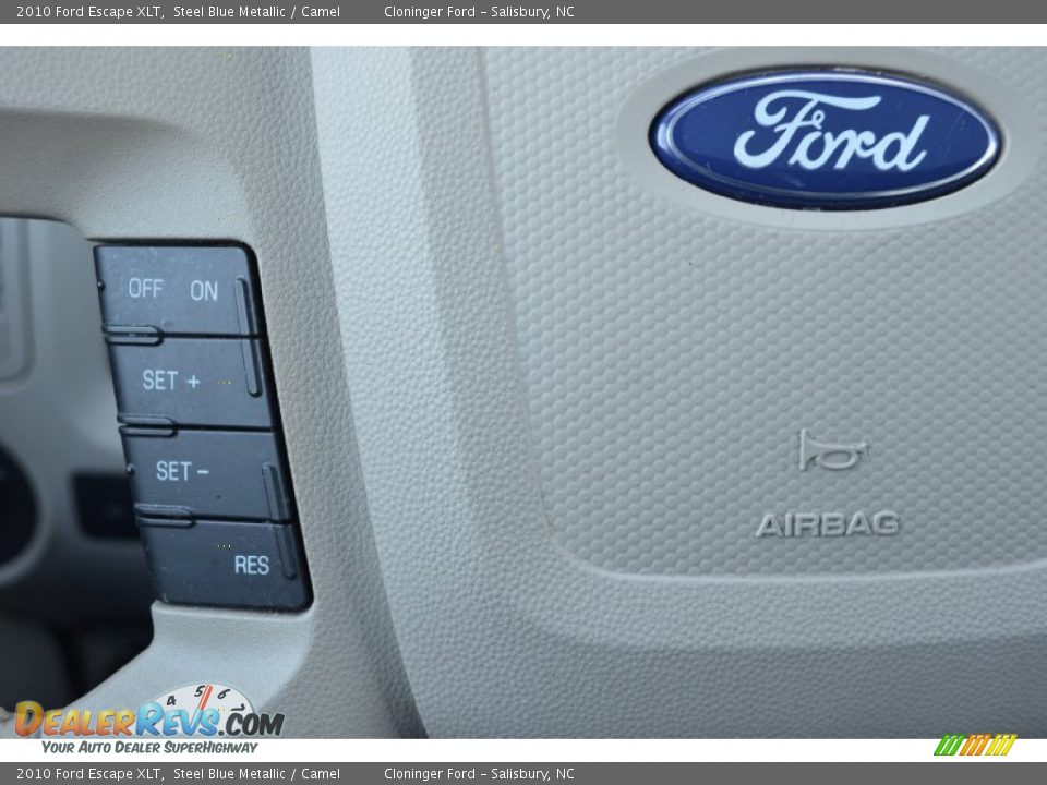 2010 Ford Escape XLT Steel Blue Metallic / Camel Photo #24