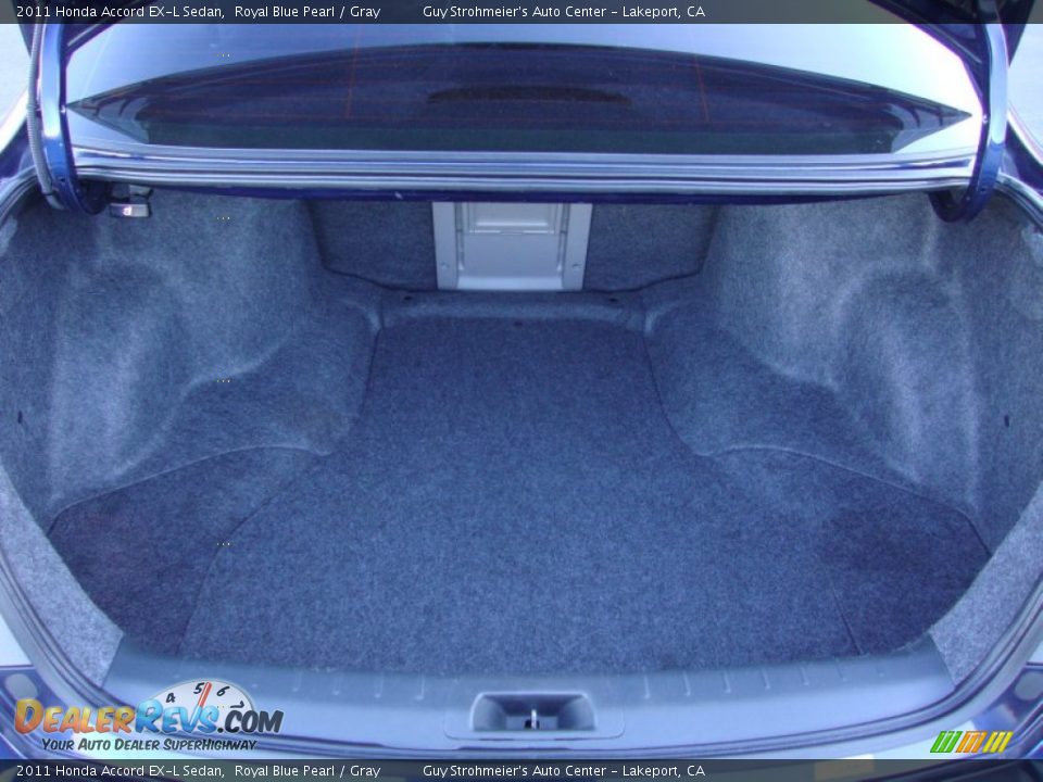 2011 Honda Accord EX-L Sedan Royal Blue Pearl / Gray Photo #24