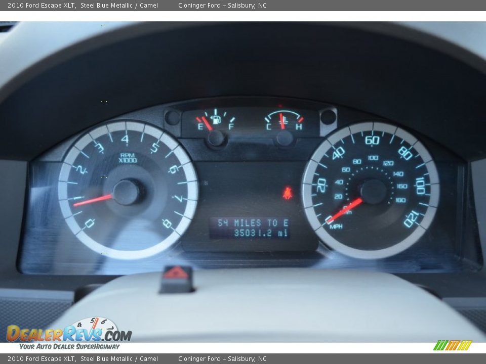 2010 Ford Escape XLT Steel Blue Metallic / Camel Photo #26