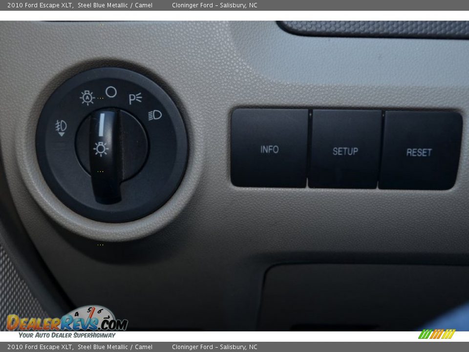 2010 Ford Escape XLT Steel Blue Metallic / Camel Photo #27