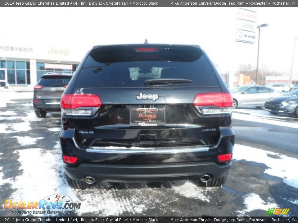 2014 Jeep Grand Cherokee Limited 4x4 Brilliant Black Crystal Pearl / Morocco Black Photo #2