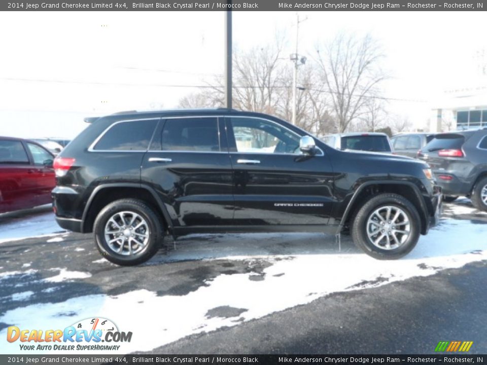 2014 Jeep Grand Cherokee Limited 4x4 Brilliant Black Crystal Pearl / Morocco Black Photo #3