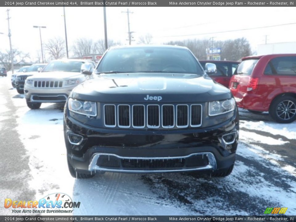 2014 Jeep Grand Cherokee Limited 4x4 Brilliant Black Crystal Pearl / Morocco Black Photo #4