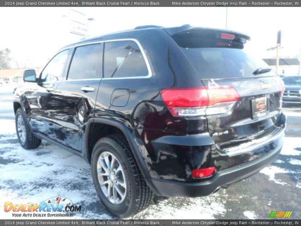 2014 Jeep Grand Cherokee Limited 4x4 Brilliant Black Crystal Pearl / Morocco Black Photo #5