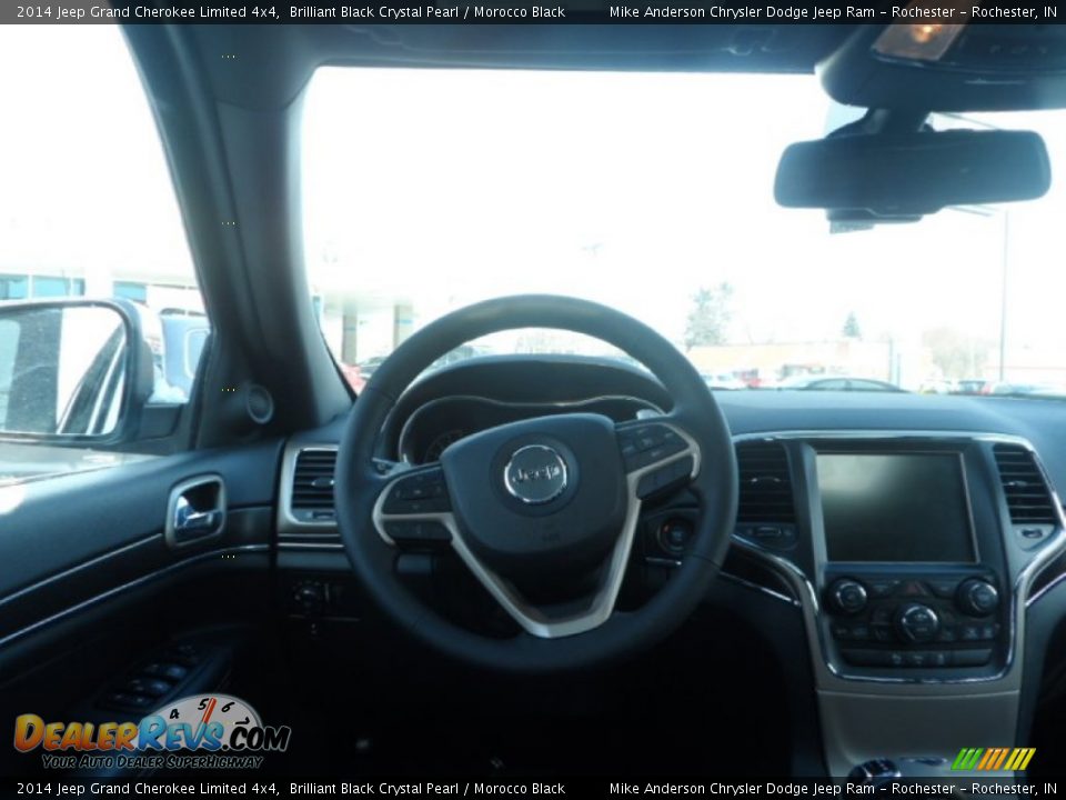 2014 Jeep Grand Cherokee Limited 4x4 Brilliant Black Crystal Pearl / Morocco Black Photo #6
