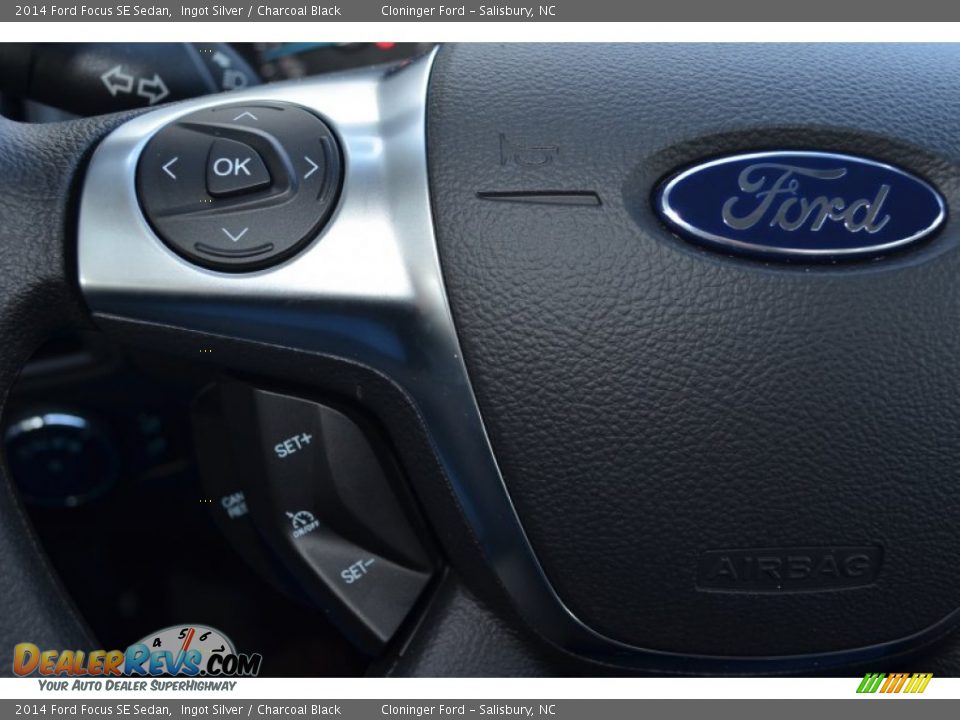 2014 Ford Focus SE Sedan Ingot Silver / Charcoal Black Photo #15