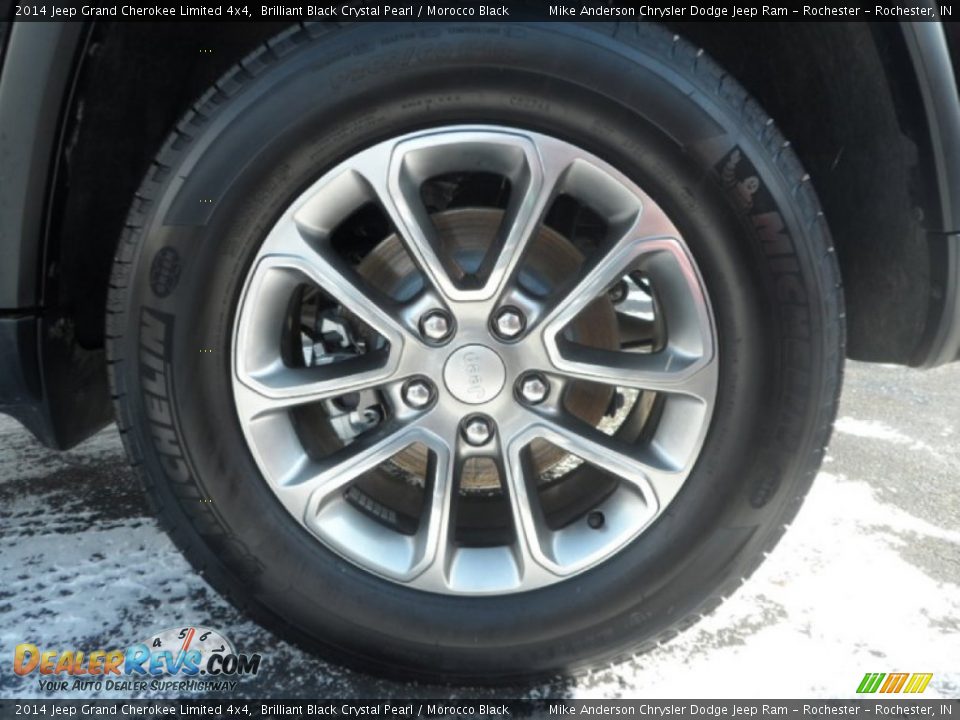 2014 Jeep Grand Cherokee Limited 4x4 Brilliant Black Crystal Pearl / Morocco Black Photo #7