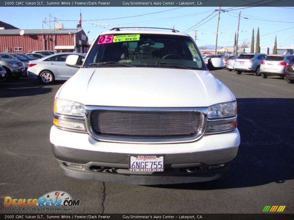 2005 GMC Yukon SLT Summit White / Pewter/Dark Pewter Photo #2