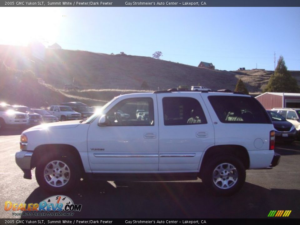 2005 GMC Yukon SLT Summit White / Pewter/Dark Pewter Photo #4