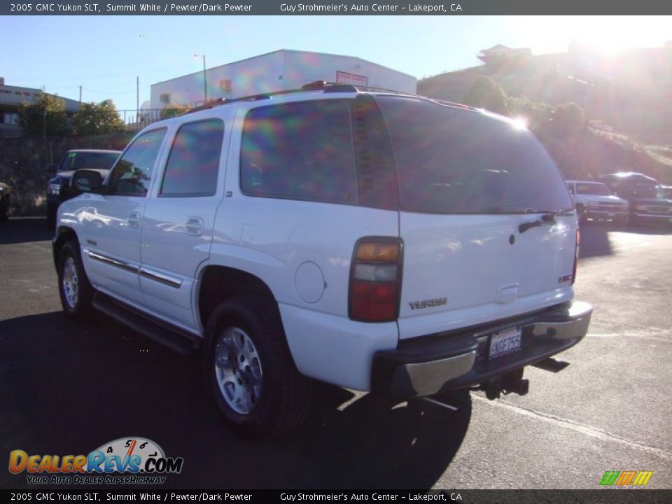 2005 GMC Yukon SLT Summit White / Pewter/Dark Pewter Photo #5