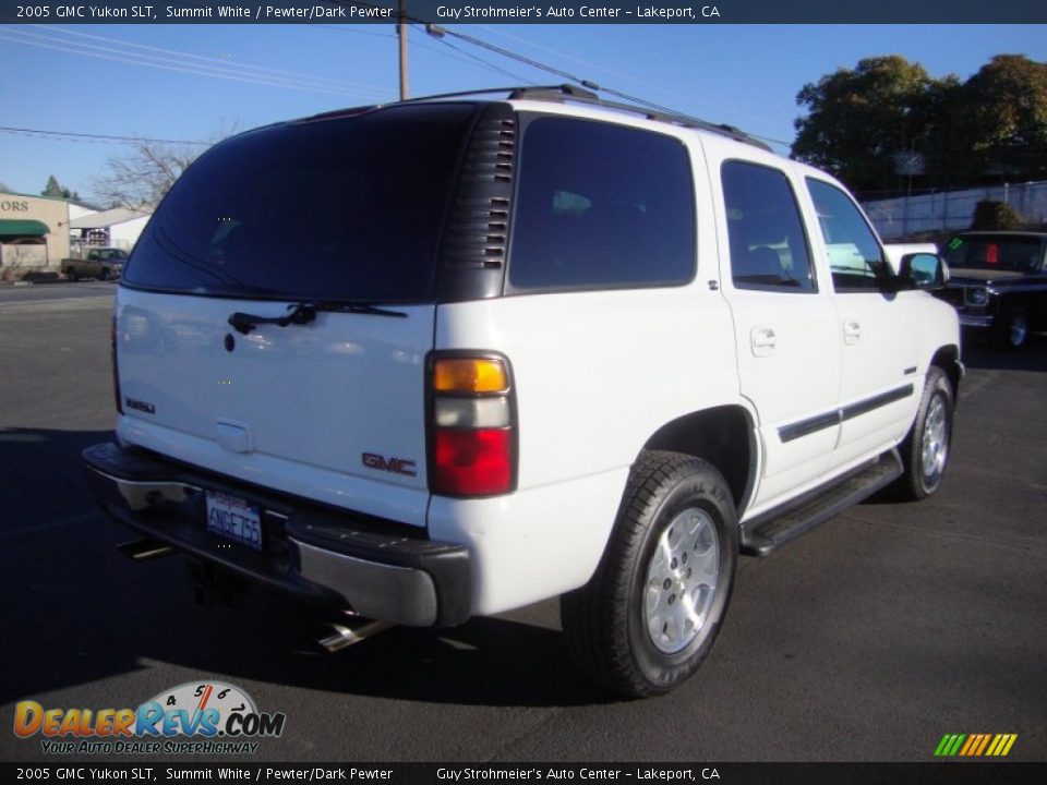 2005 GMC Yukon SLT Summit White / Pewter/Dark Pewter Photo #7