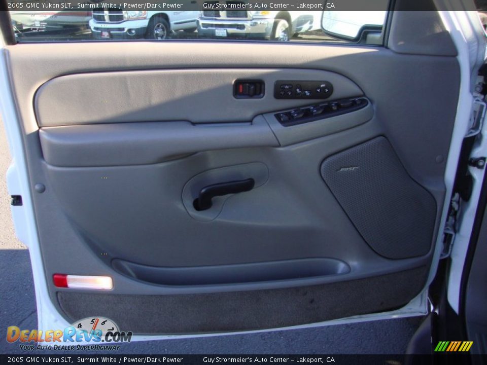 2005 GMC Yukon SLT Summit White / Pewter/Dark Pewter Photo #9