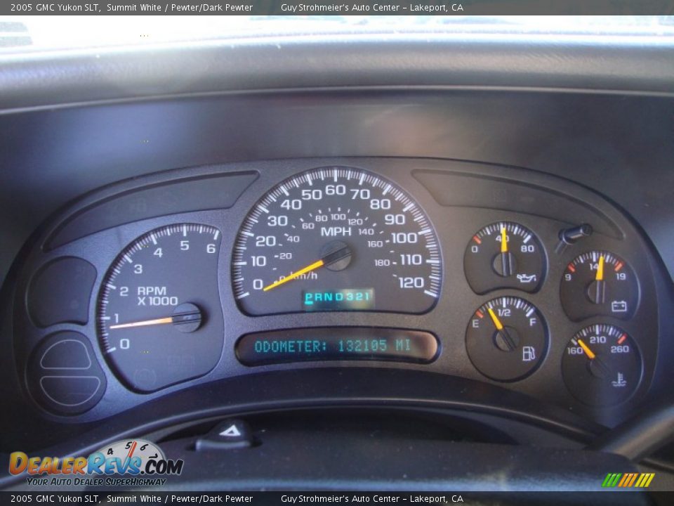 2005 GMC Yukon SLT Summit White / Pewter/Dark Pewter Photo #12