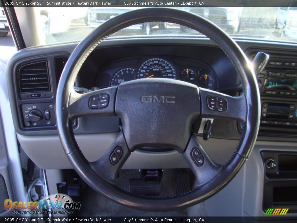2005 GMC Yukon SLT Summit White / Pewter/Dark Pewter Photo #13