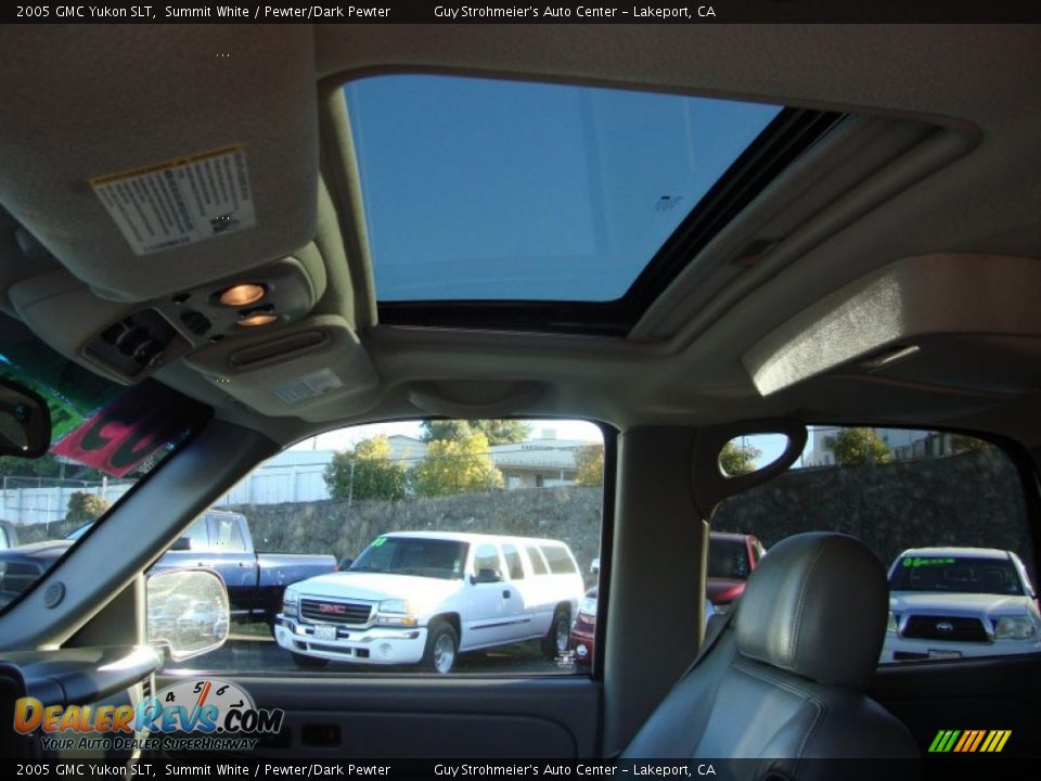 2005 GMC Yukon SLT Summit White / Pewter/Dark Pewter Photo #28