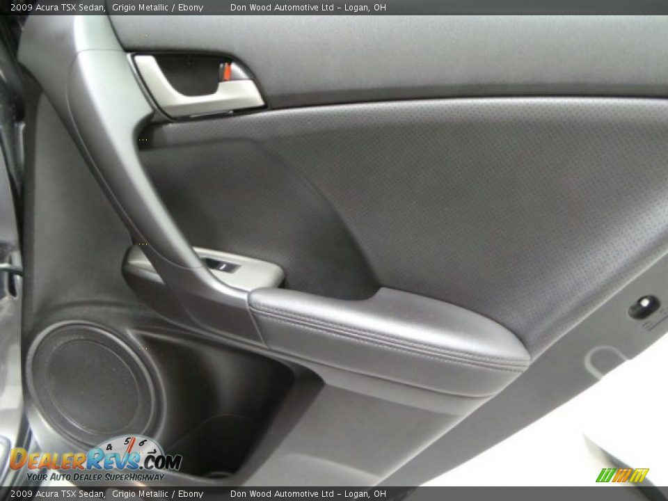 2009 Acura TSX Sedan Grigio Metallic / Ebony Photo #14