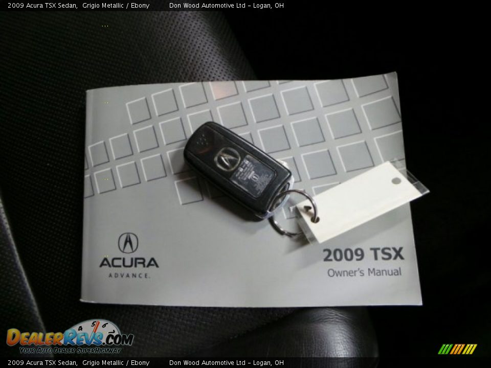 2009 Acura TSX Sedan Grigio Metallic / Ebony Photo #27
