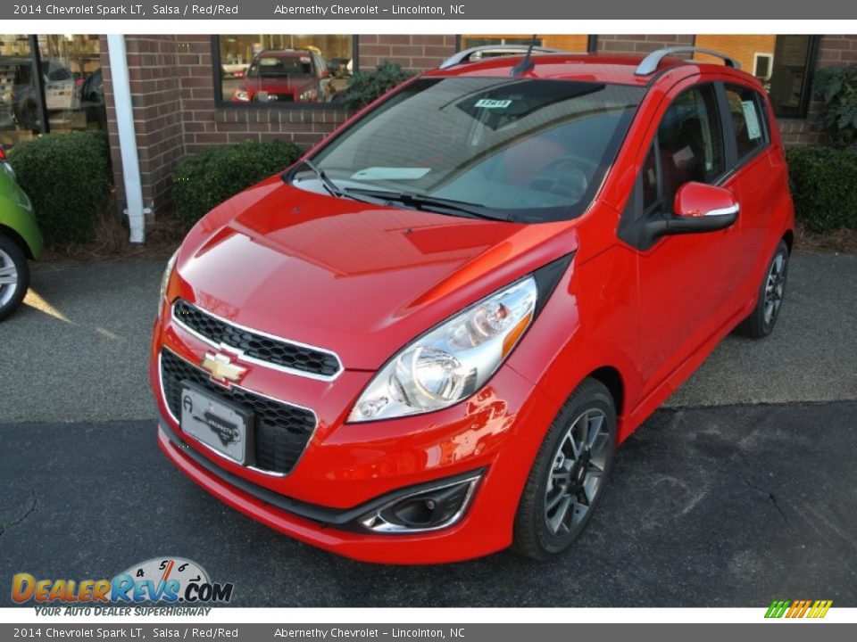 2014 Chevrolet Spark LT Salsa / Red/Red Photo #2