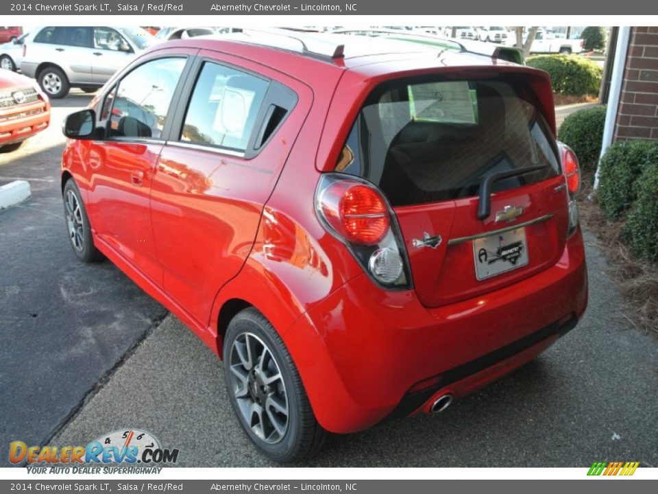 2014 Chevrolet Spark LT Salsa / Red/Red Photo #4