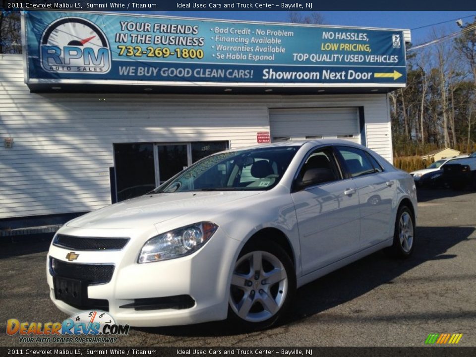2011 Chevrolet Malibu LS Summit White / Titanium Photo #1