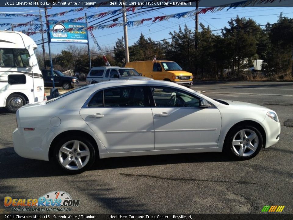 2011 Chevrolet Malibu LS Summit White / Titanium Photo #7