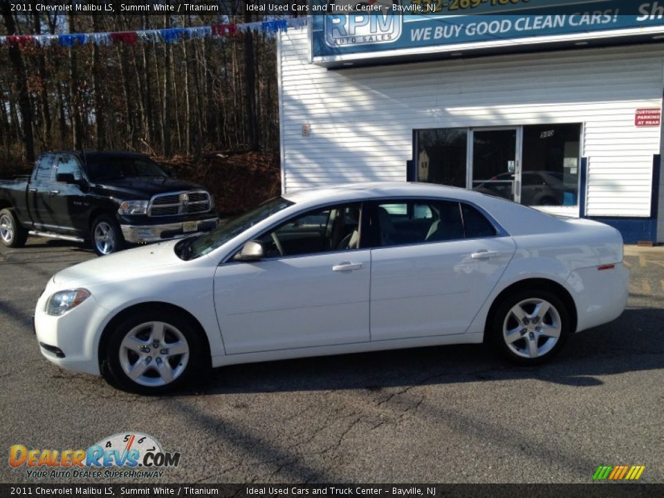 2011 Chevrolet Malibu LS Summit White / Titanium Photo #15
