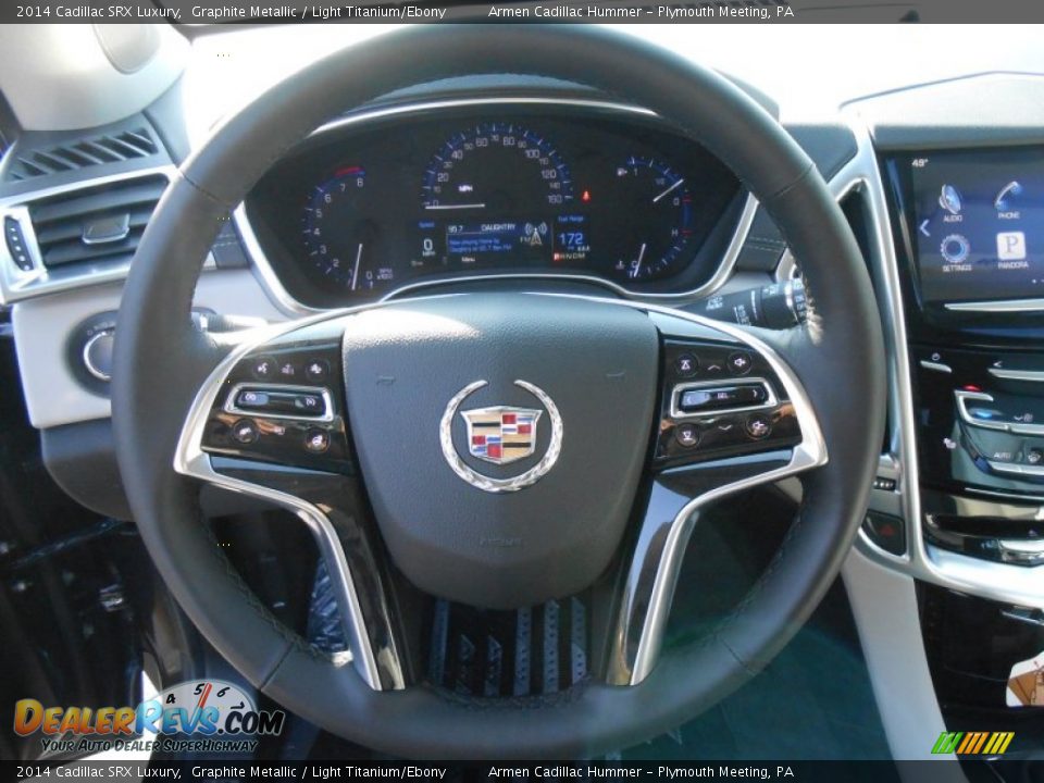 2014 Cadillac SRX Luxury Graphite Metallic / Light Titanium/Ebony Photo #13