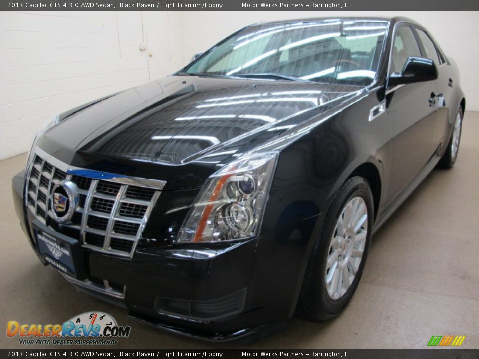 2013 Cadillac CTS 4 3.0 AWD Sedan Black Raven / Light Titanium/Ebony Photo #3