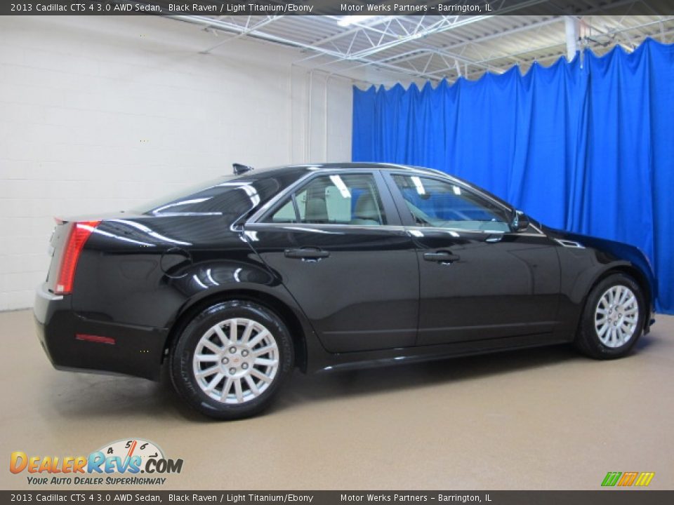 2013 Cadillac CTS 4 3.0 AWD Sedan Black Raven / Light Titanium/Ebony Photo #8