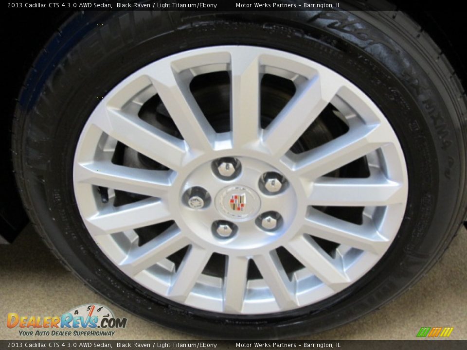 2013 Cadillac CTS 4 3.0 AWD Sedan Black Raven / Light Titanium/Ebony Photo #12