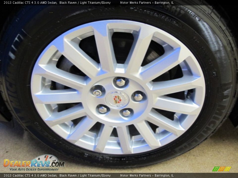 2013 Cadillac CTS 4 3.0 AWD Sedan Black Raven / Light Titanium/Ebony Photo #13