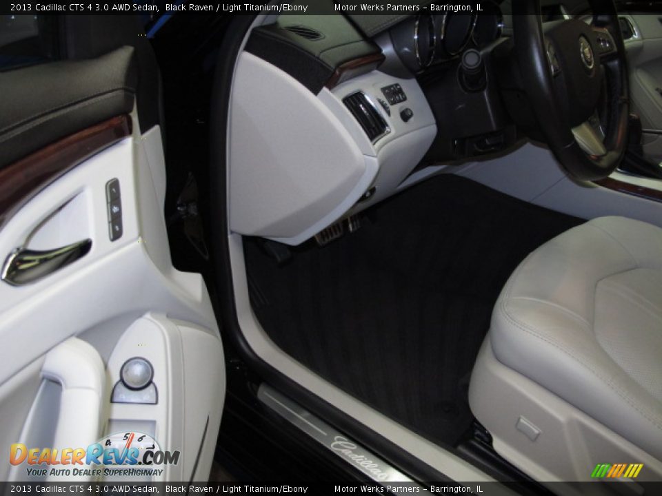 2013 Cadillac CTS 4 3.0 AWD Sedan Black Raven / Light Titanium/Ebony Photo #14