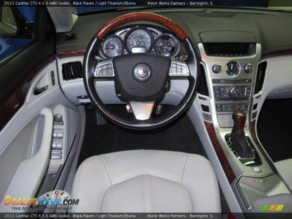 2013 Cadillac CTS 4 3.0 AWD Sedan Black Raven / Light Titanium/Ebony Photo #22