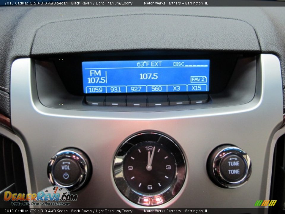 2013 Cadillac CTS 4 3.0 AWD Sedan Black Raven / Light Titanium/Ebony Photo #28
