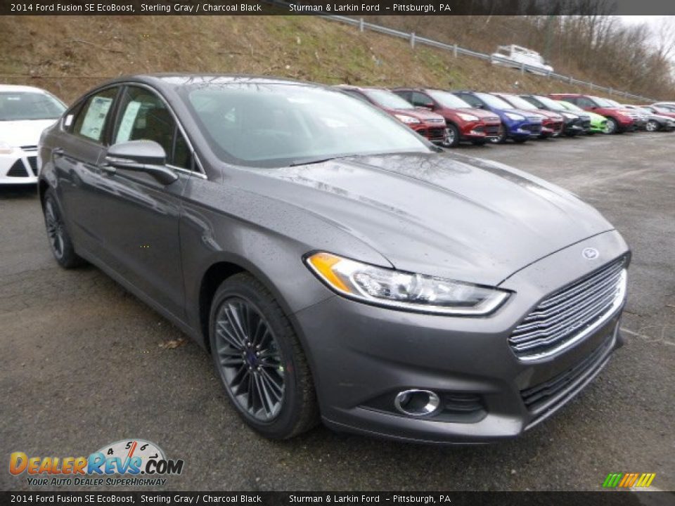 2014 Ford Fusion SE EcoBoost Sterling Gray / Charcoal Black Photo #1