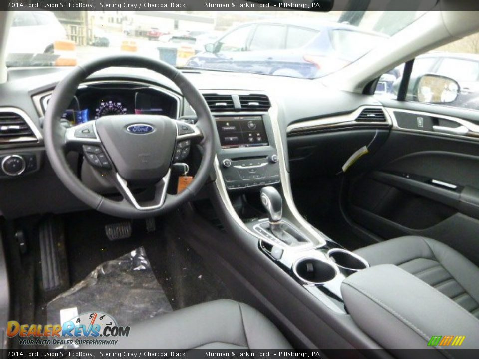 2014 Ford Fusion SE EcoBoost Sterling Gray / Charcoal Black Photo #10